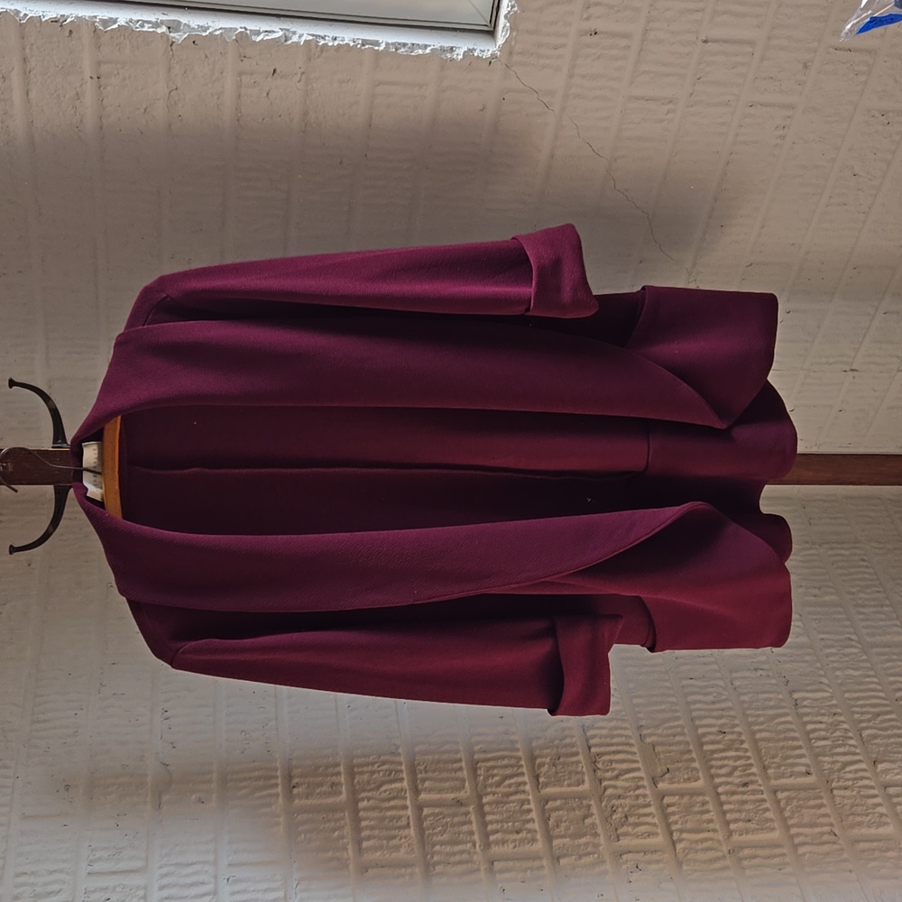 Frenchmauve burgundy loose fit jacket